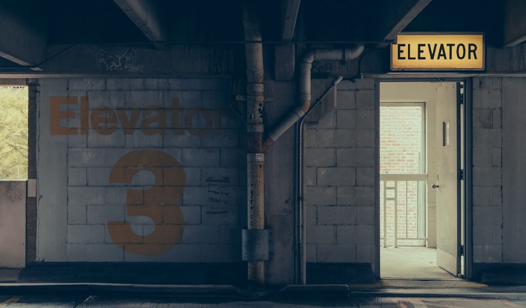 Open door beside ele