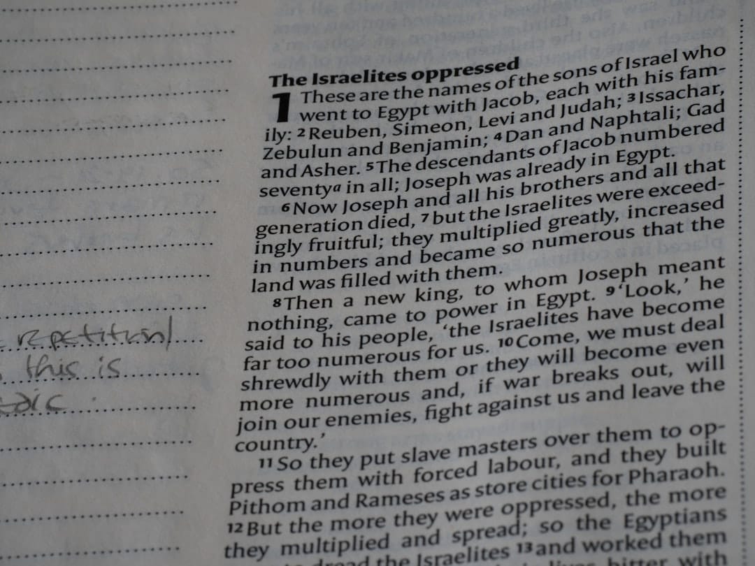 Close-up of a page from a book with text.