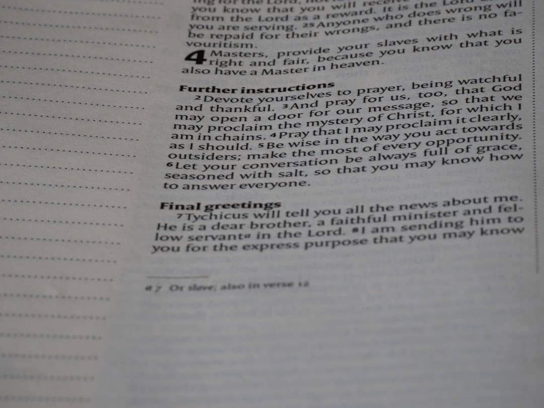 A close up of a book with text on it
