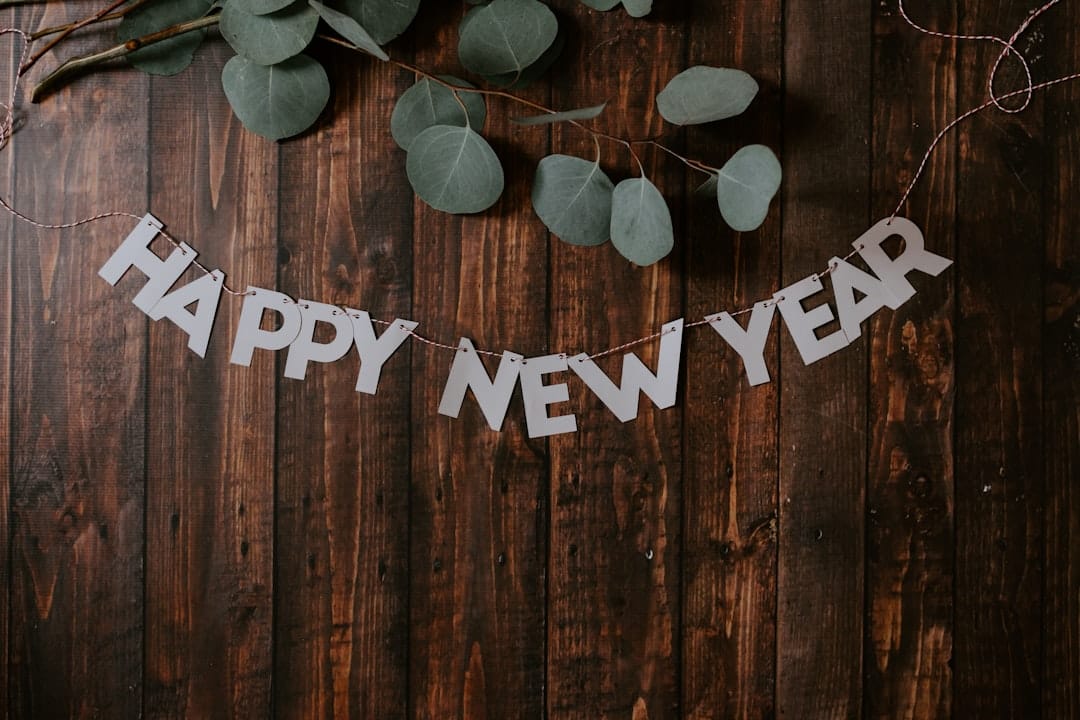 Happy new year hanged decor